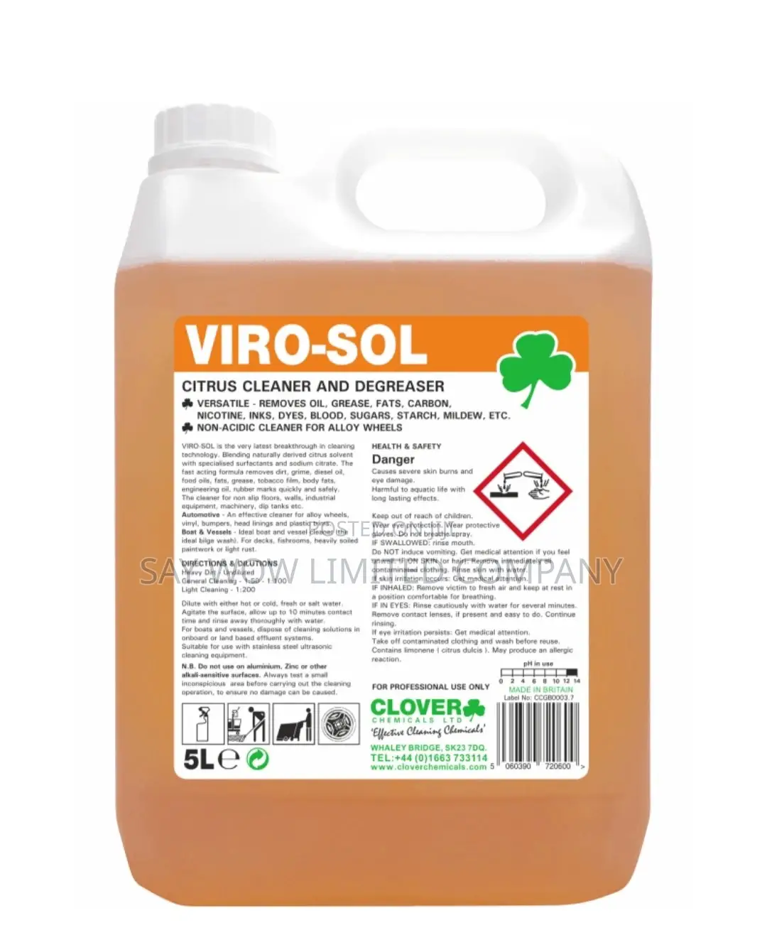 Clover Viro-sol Citrus Cleaner And Degreaser