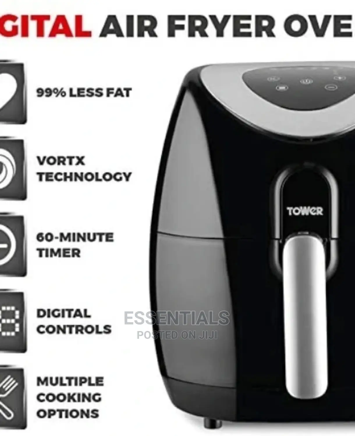 Tower 4.3L Digital Air Fryer in Tema Metropolitan Kitchen Appliances