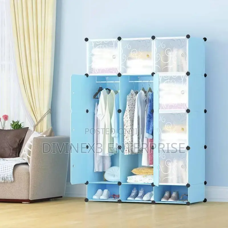 12 Cubes Plastic Wardrobe