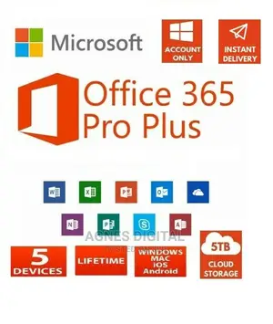 Microsoft Office 365 Account 5 Devices Pc/Mac (Perpetual)