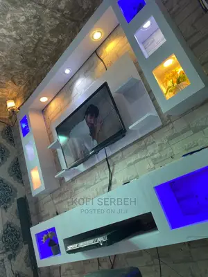 Led Wooden Tv Stand (KS Furnitures)