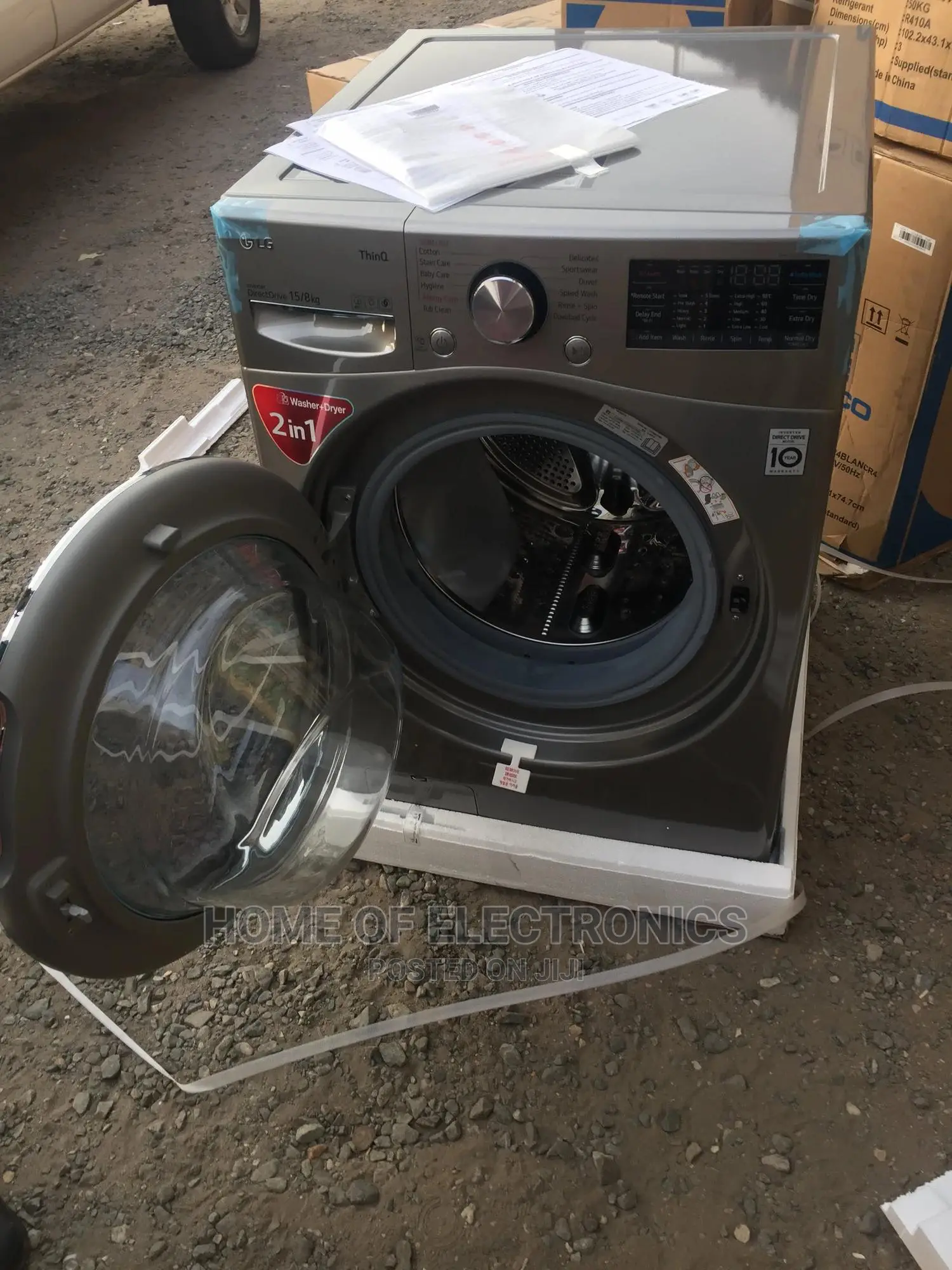 Get LG 2 in 1 15kg/8kg Front Load Washing Machine Fully A