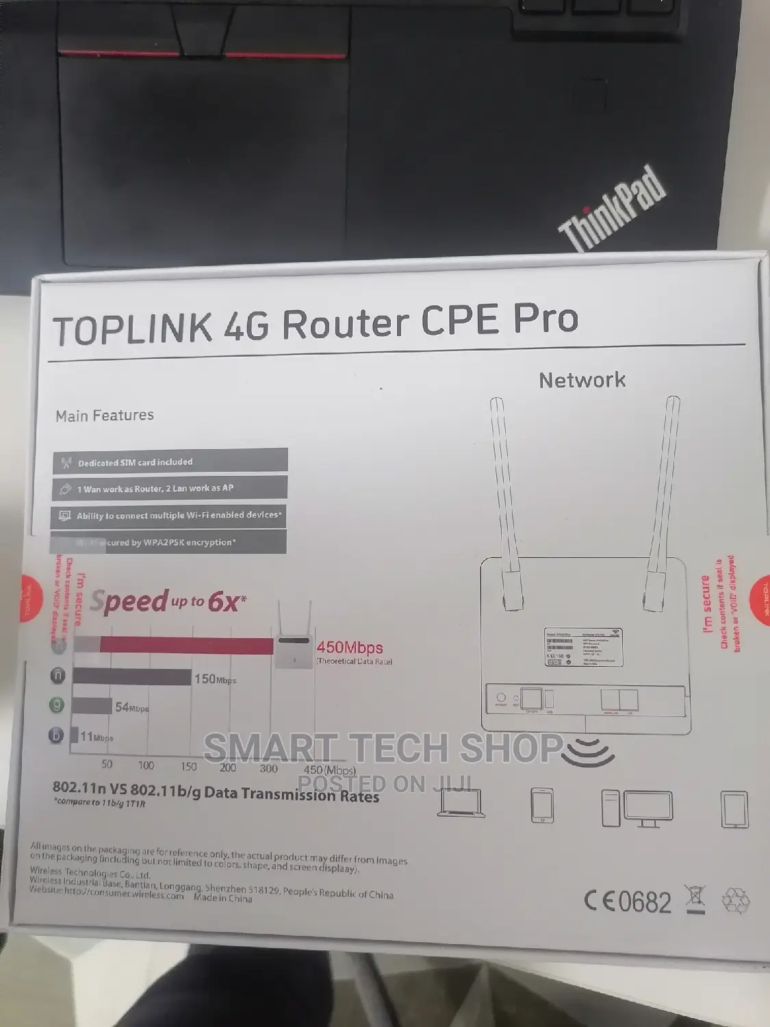 Top Link 4G LTE Universal Wireless Router 450mbps. All Sims.