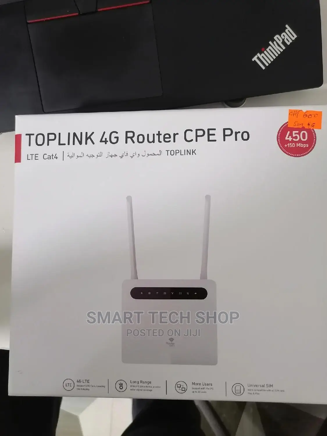 Top Link 4G LTE Universal Wireless Router 450mbps. All Sims.