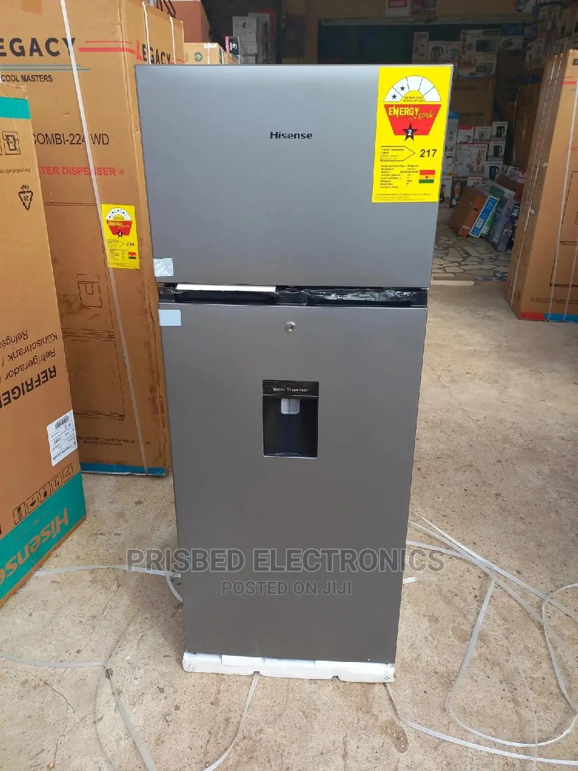 Hisense Double Door Fridge 202 Litres With Dispenser