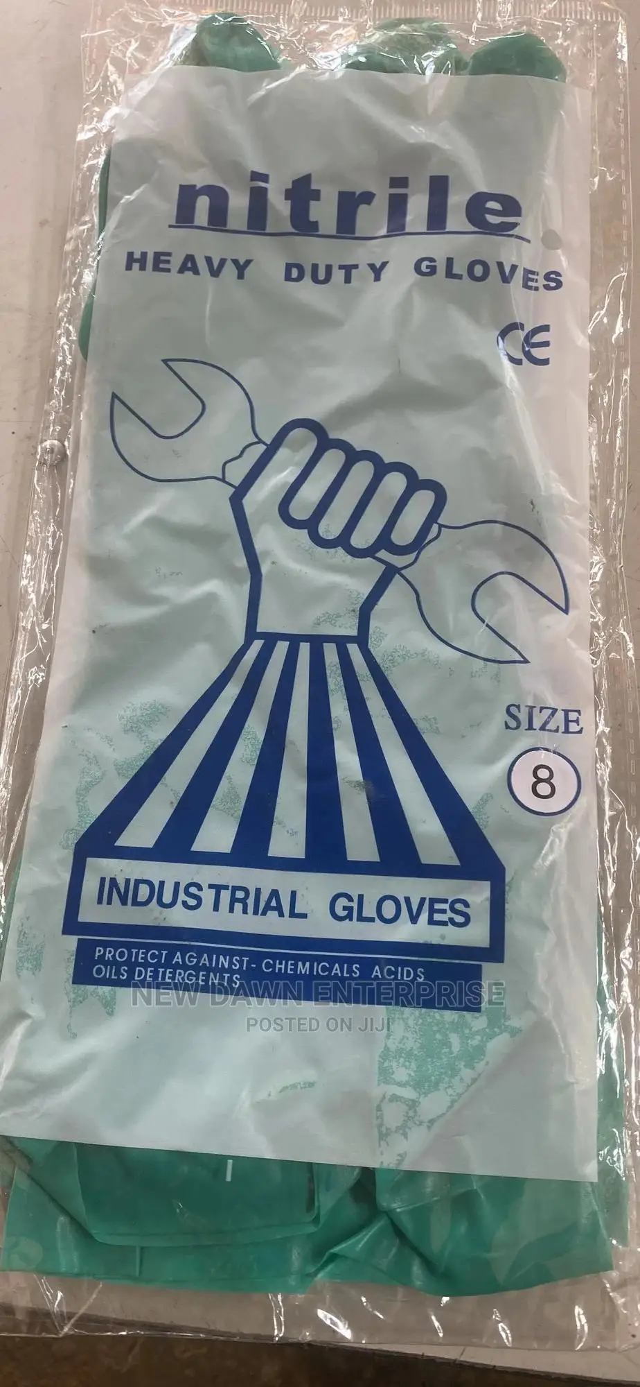 Nitrile Green Gloves