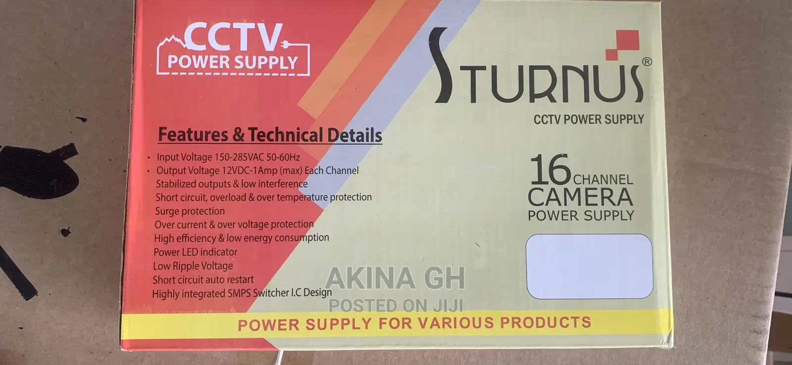 Sturnus16 Channel Cctv Camera Power Supply 20A SMPS