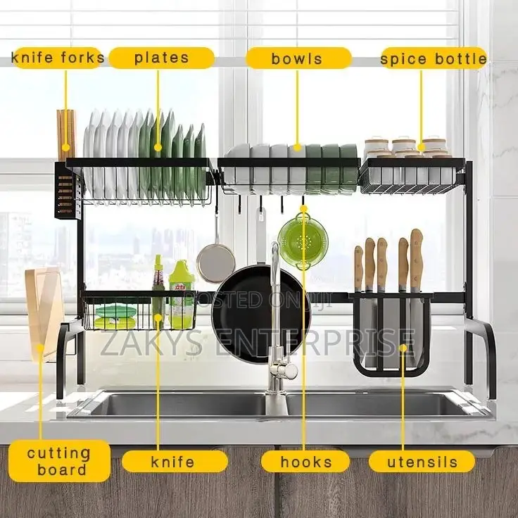 Over Sink Dish Rack (Double Sink)