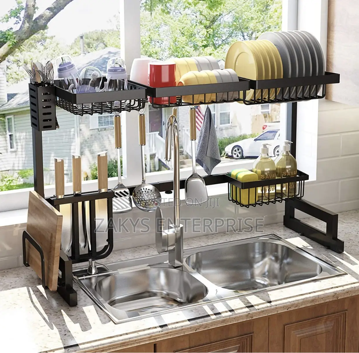 Over Sink Dish Rack (Double Sink)