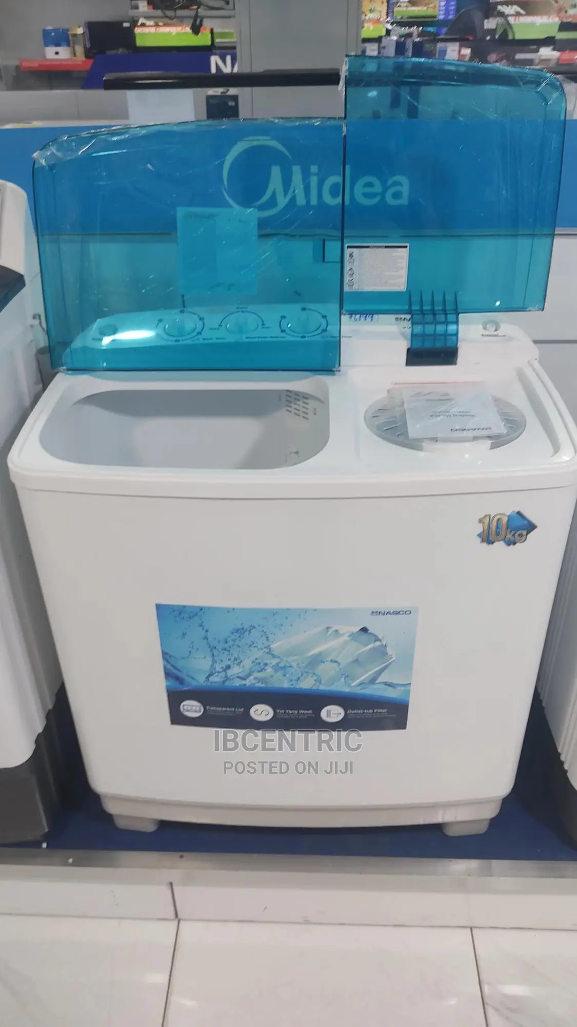 Nasco 10KG Twin Tub Semi-Automatic Washing Machine