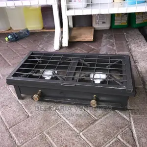 Domestic Local Double Gas Stove With Grill Cover for Sale