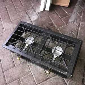 Domestic Local Double Gas Stove With Grill Cover for Sale