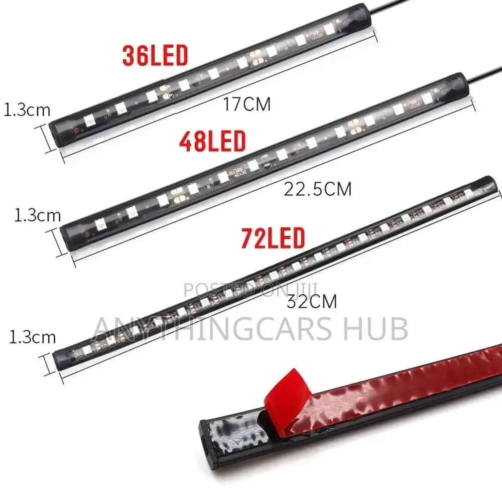 Led Car Foot Ambient Light With USB OR CIGARETTE Lighter