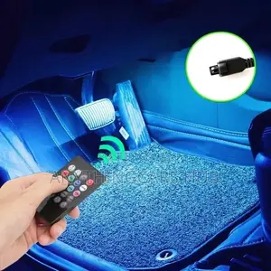 Led Car Foot Ambient Light With USB OR CIGARETTE Lighter