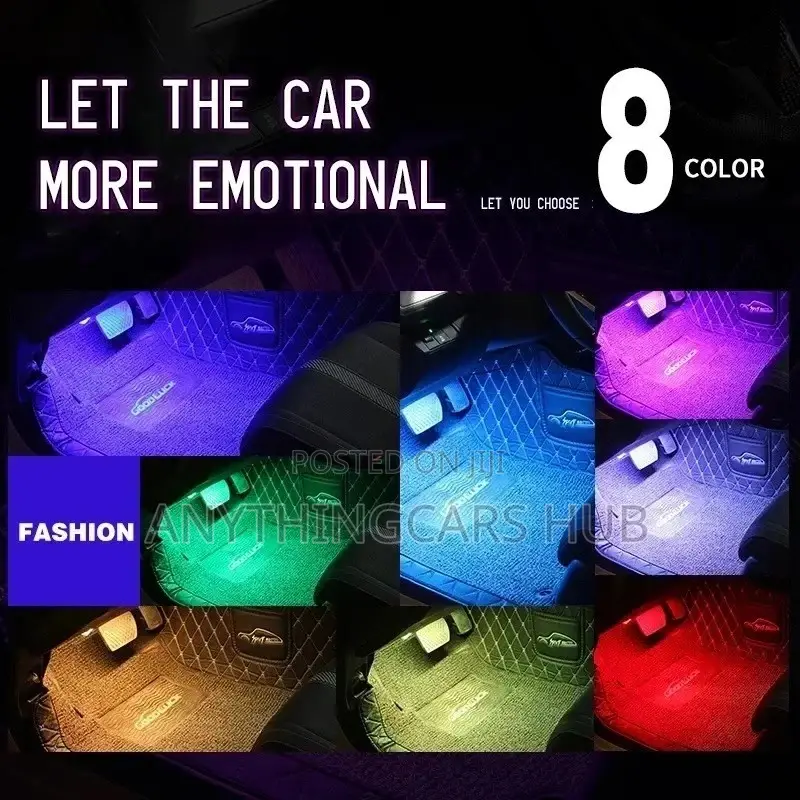 Led Car Foot Ambient Light With USB OR CIGARETTE Lighter