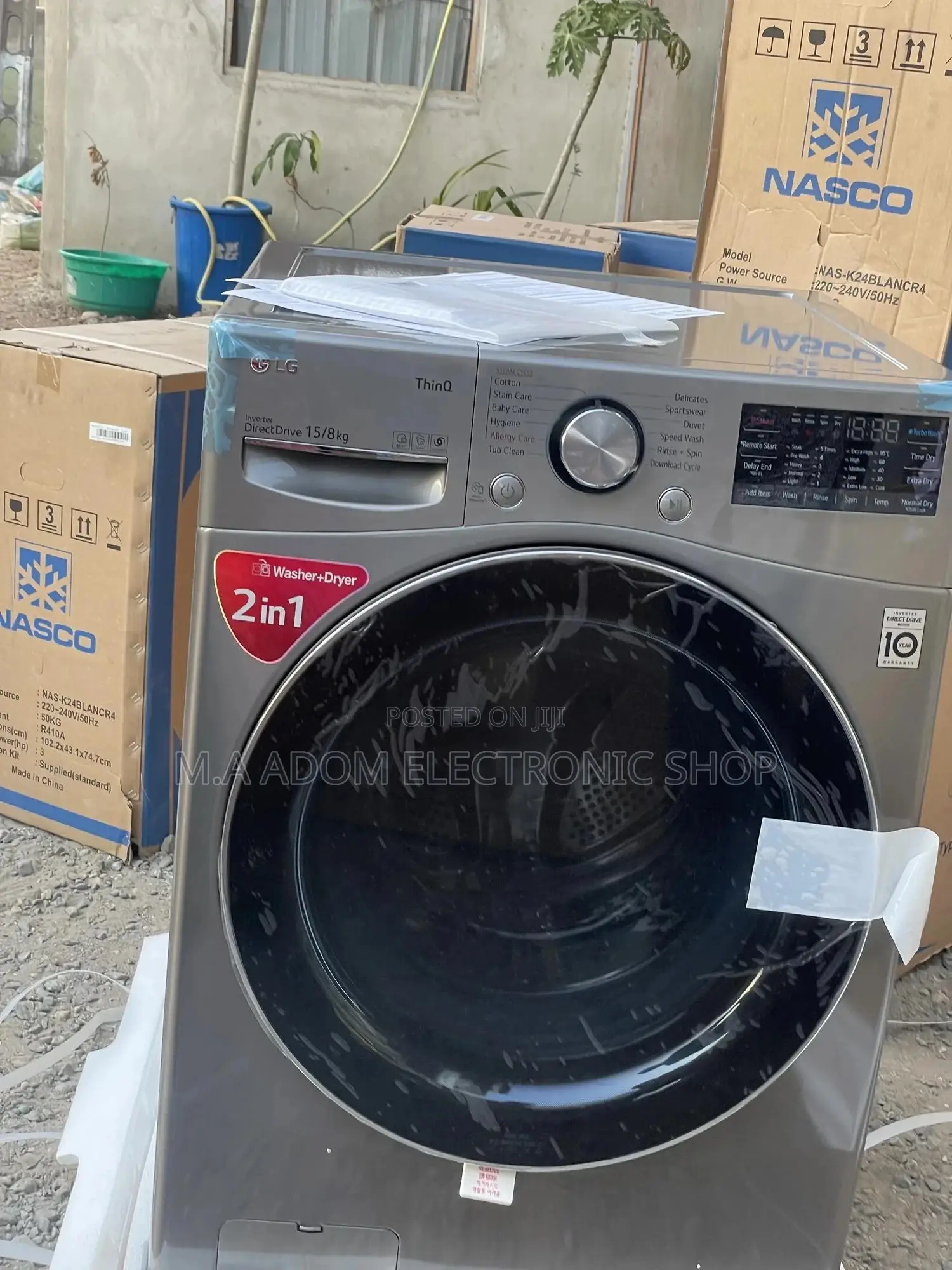 Very Spacious Lg Front Loader Washing Machine 15kg 2 in 1