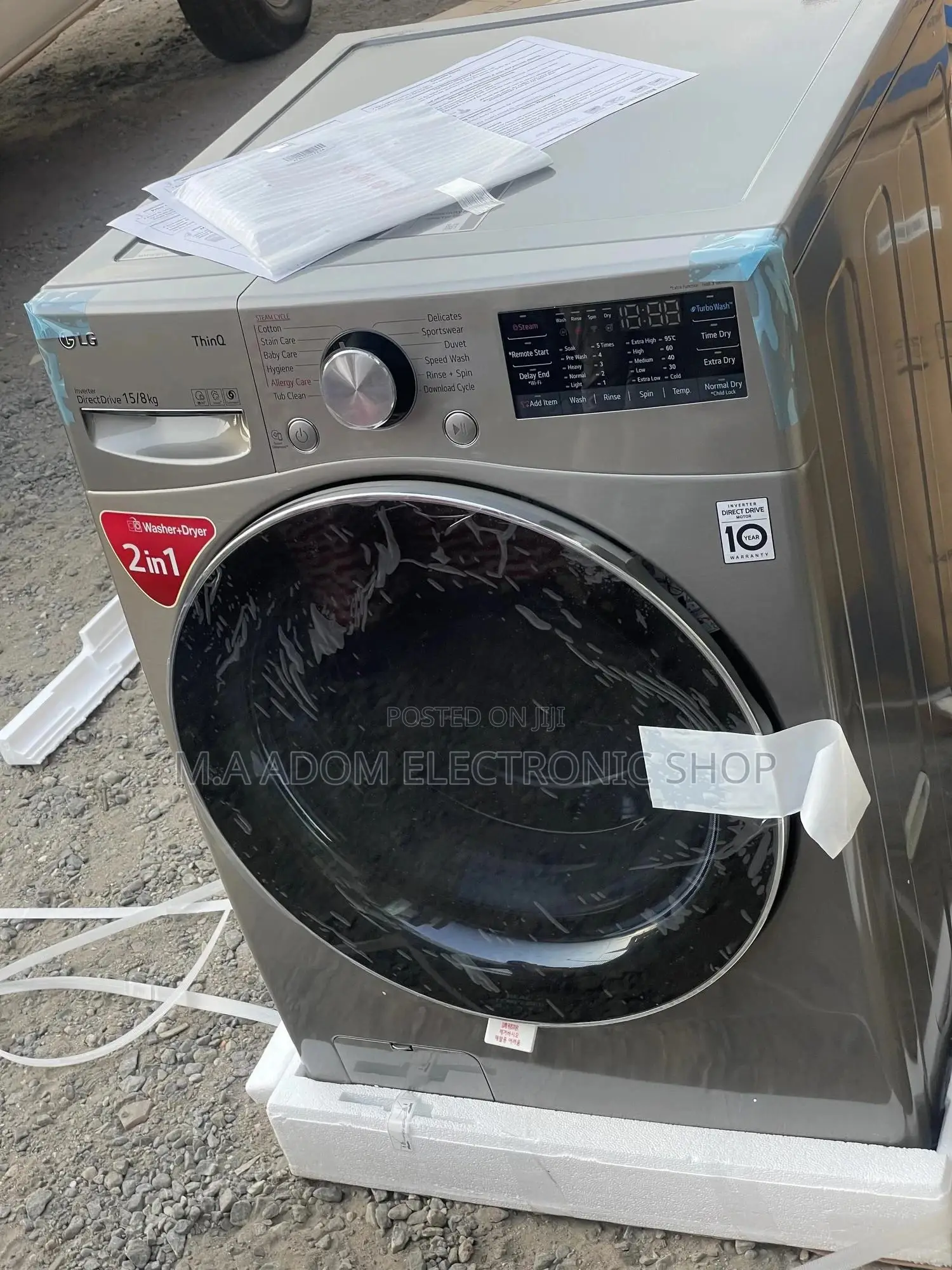 Brand New Lg 15kg Front Load Washing Machine With Ai Tech