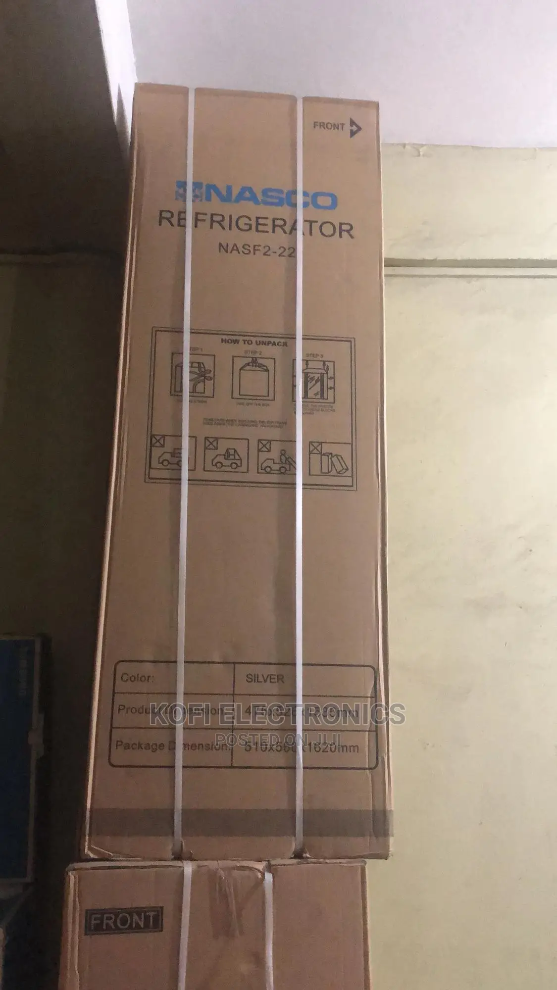 White Cabinet NASCO NASF2-22 DOUBLEDOOR TOPMOUNT 166l Fridge