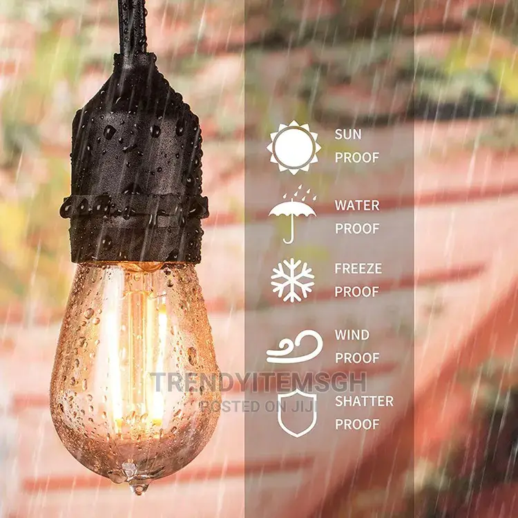 10 Meters String Light 20 Bulb Holder Waterproof