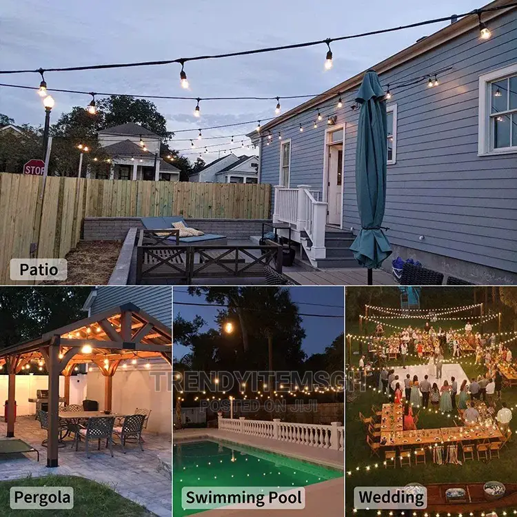 10 Meters String Light 20 Bulb Holder Waterproof