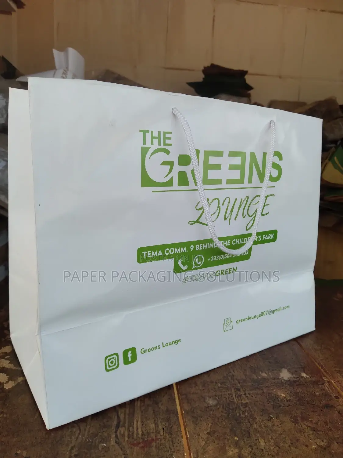 Paper Carrier for Food