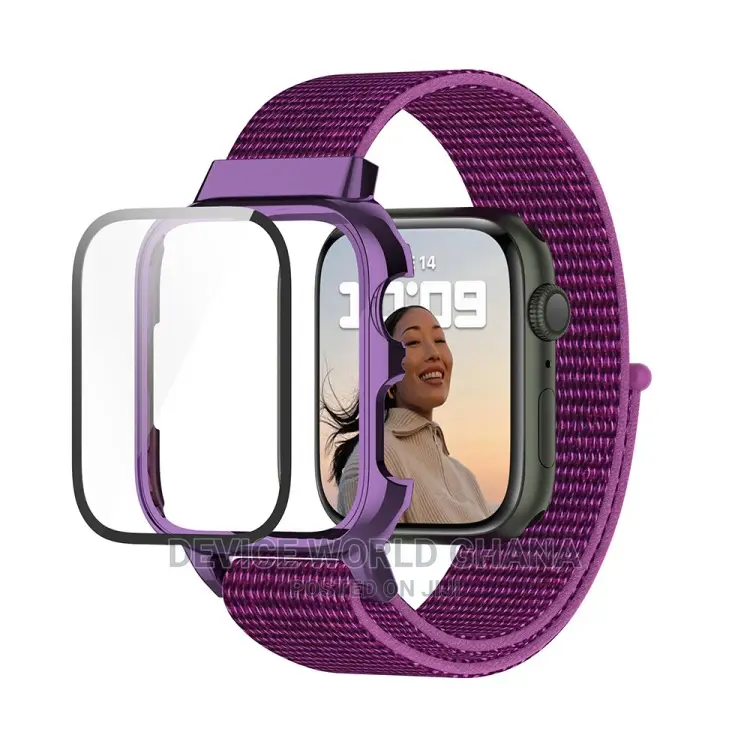 Nylon 3in1 Strap + Case for Apple Watch 7 Only (41mm 45mm)