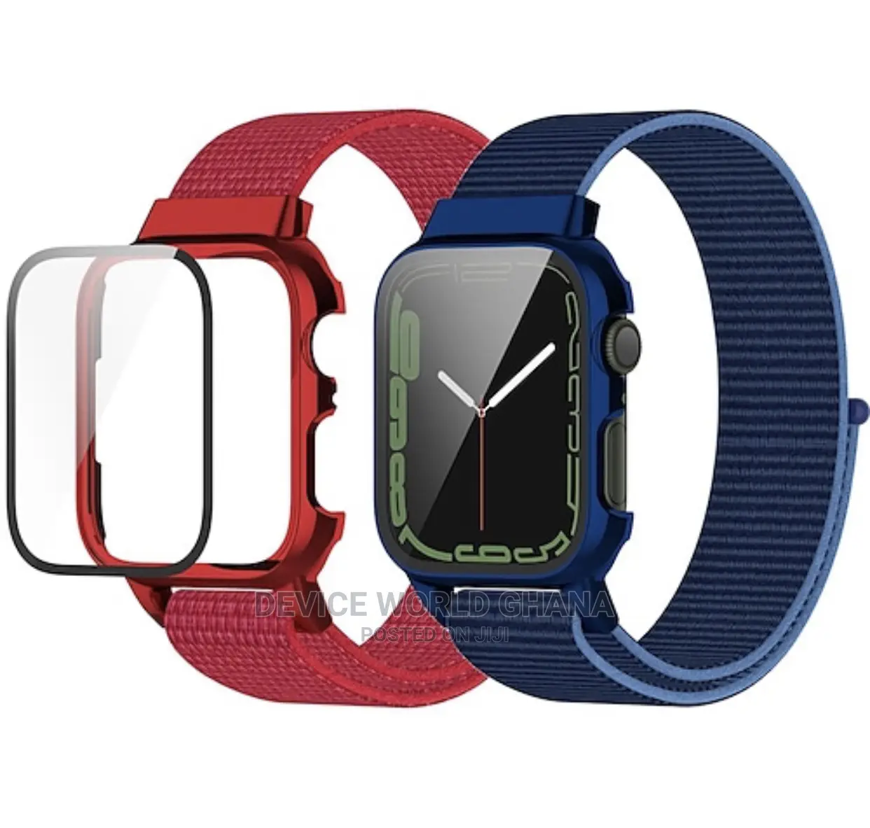 Nylon 3in1 Strap + Case for Apple Watch 7 Only (41mm 45mm)
