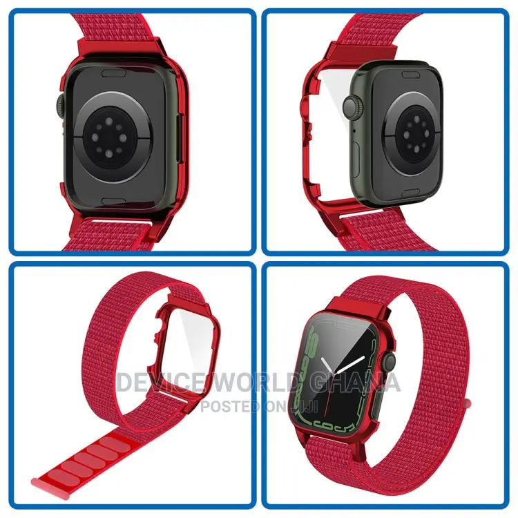 Nylon 3in1 Strap + Case for Apple Watch 7 Only (41mm 45mm)