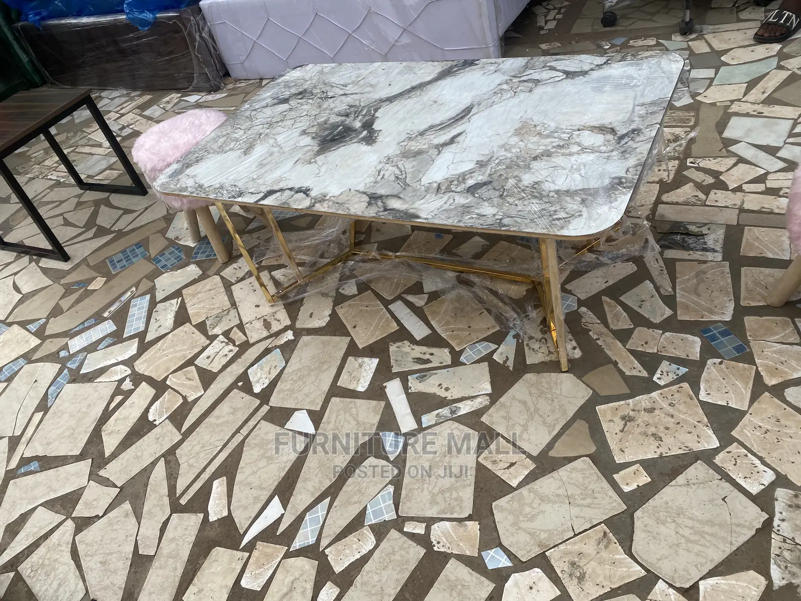 Quality Centre Table With Golden Legs. Free Delivery