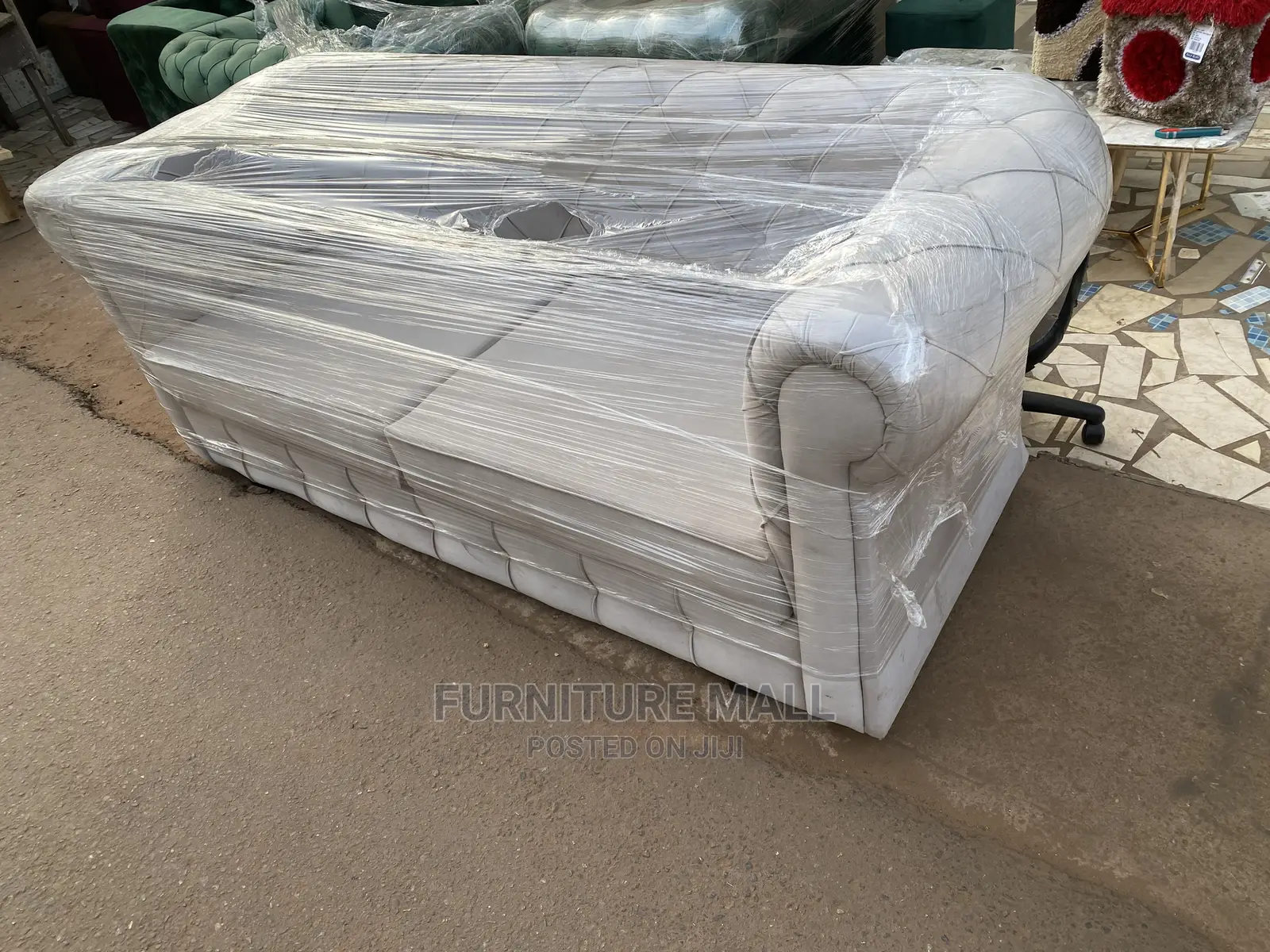 Quality 3 Seater Sofa Available in Cream Color. Free Del