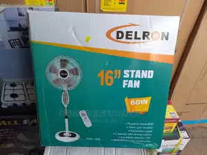 Delron Quality Remote Standing Fan 16inchs