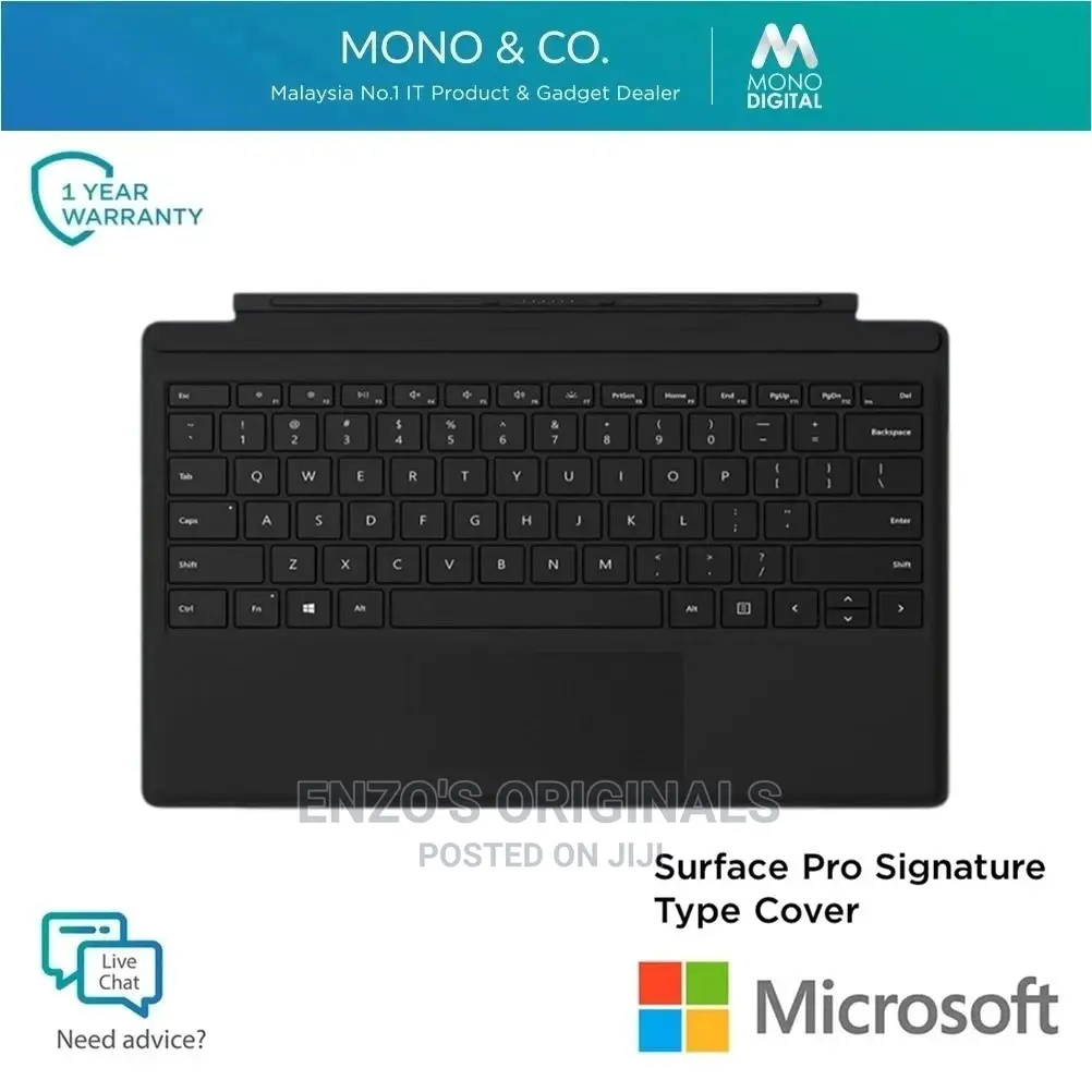 Microsoft Surface Pro 3 to Pro 7 Type Cover Keyboard New