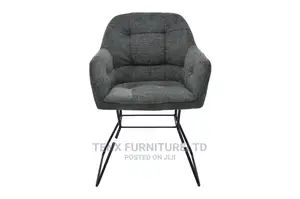 Club Fabric Chairwith Black Metal Leg