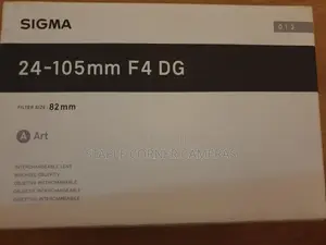 Canon Fit Sigma 24-105mm F4 Dg Art Lens