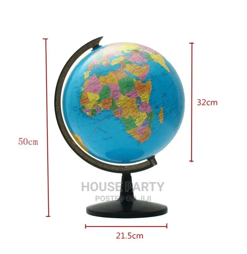 20cm Rotating PVC Globe Atlas Map
