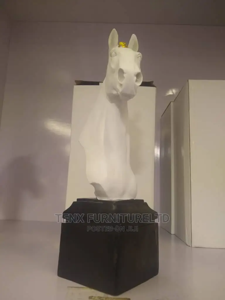 Horse Head Abstract (White)