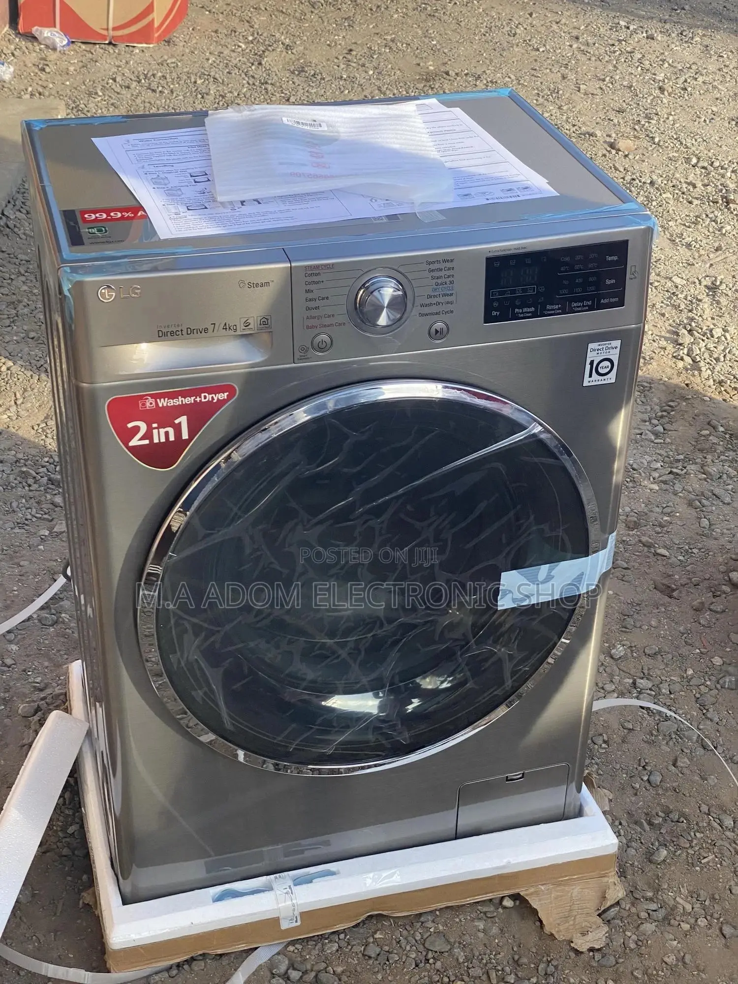 Wash Dry at the Same Time With Lg 7kg Front Load Machine