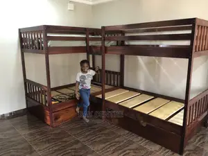 Brown Stained 5-in-1 With One Pullout Storage Drawer