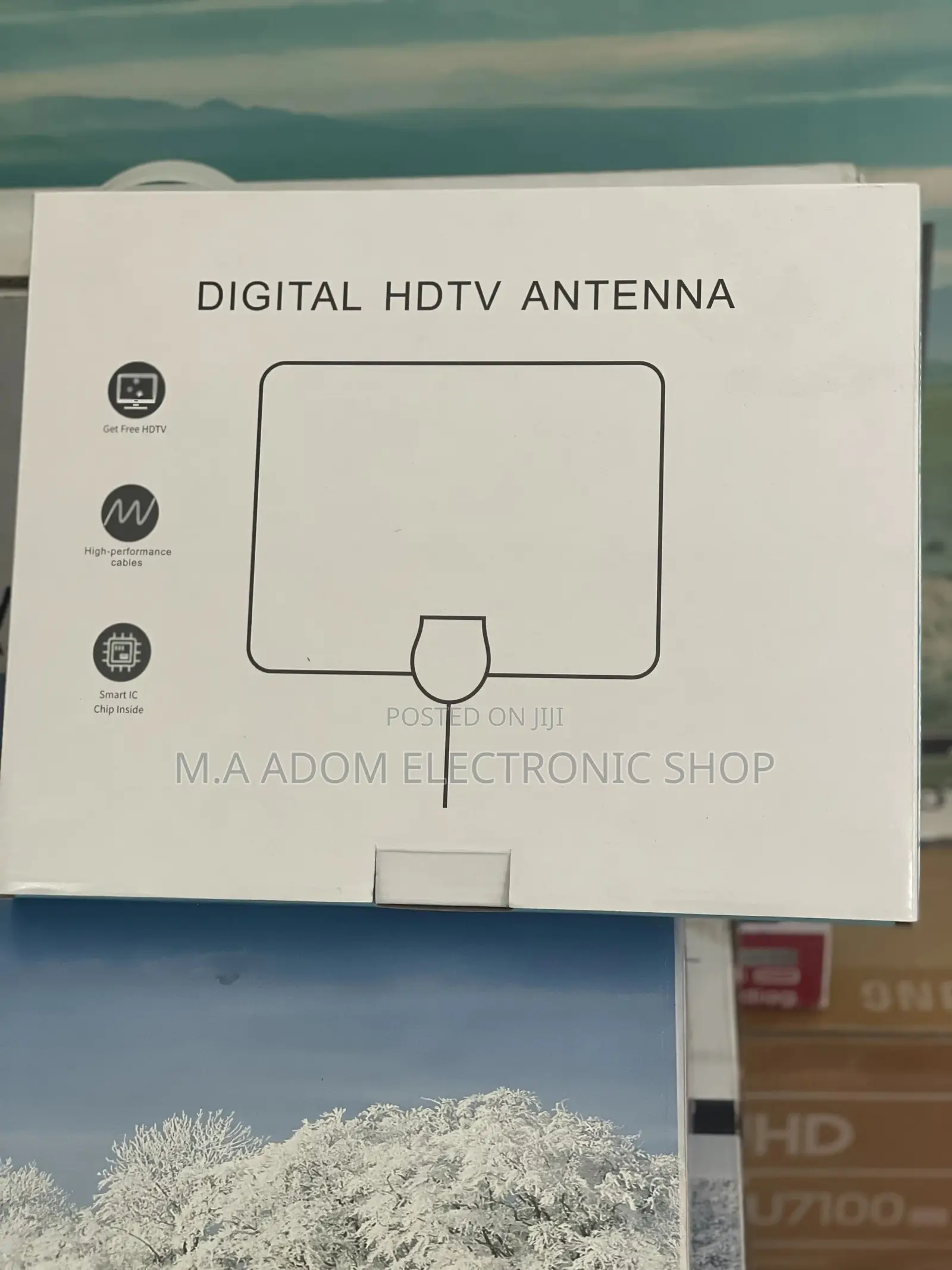 Black Colour Free to Air Indoor Digital Antenna