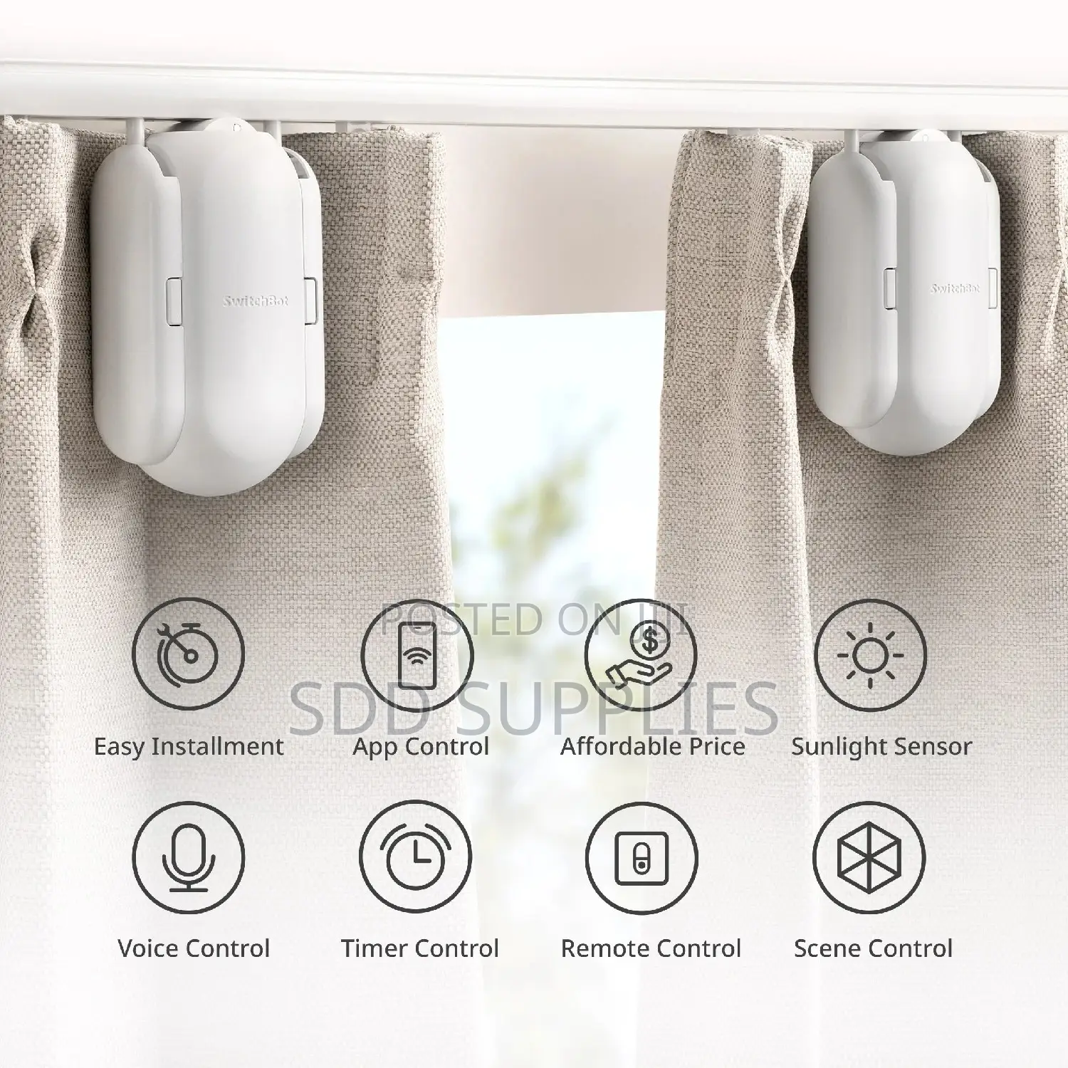 Smart Curtain Robbot Bot Voice and Phone Control