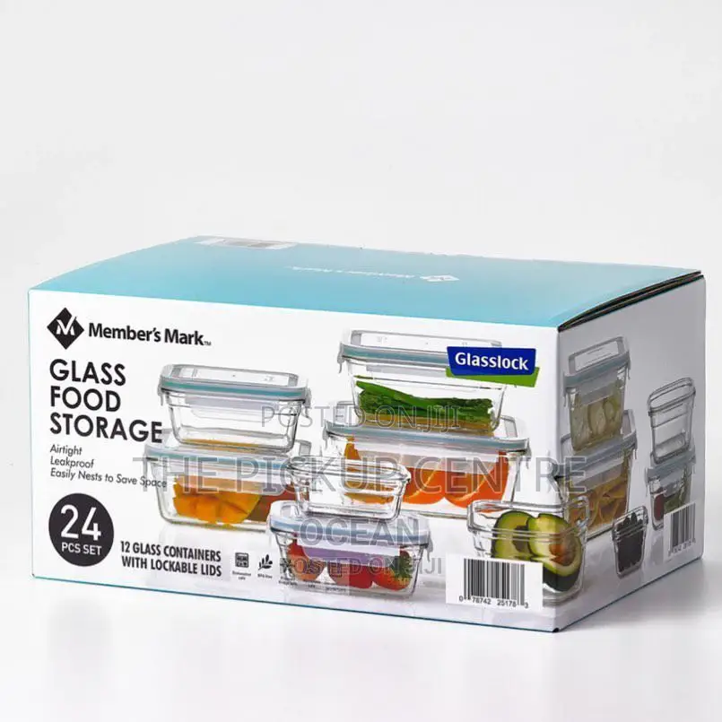 Member's Mark 24_piece Glass Food Storage Set by Glasslock