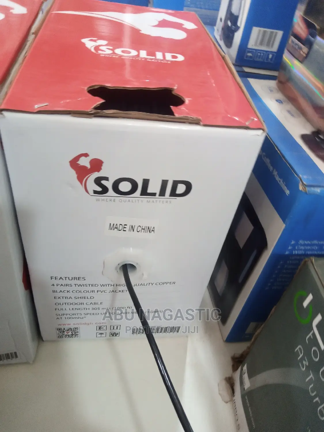 Solid 305M SFTP Cat 6 Outdoor Net Work Cable