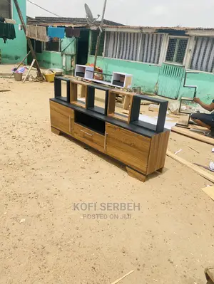Wooden Tv Stand With Squares