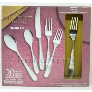 ARGENT, 20 Piece Flatware Set Stainless Steel Steel Knives