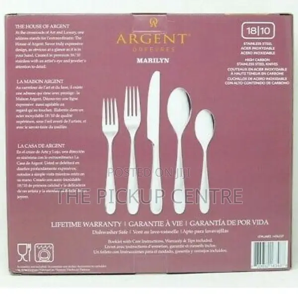 ARGENT, 20 Piece Flatware Set Stainless Steel Steel Knives