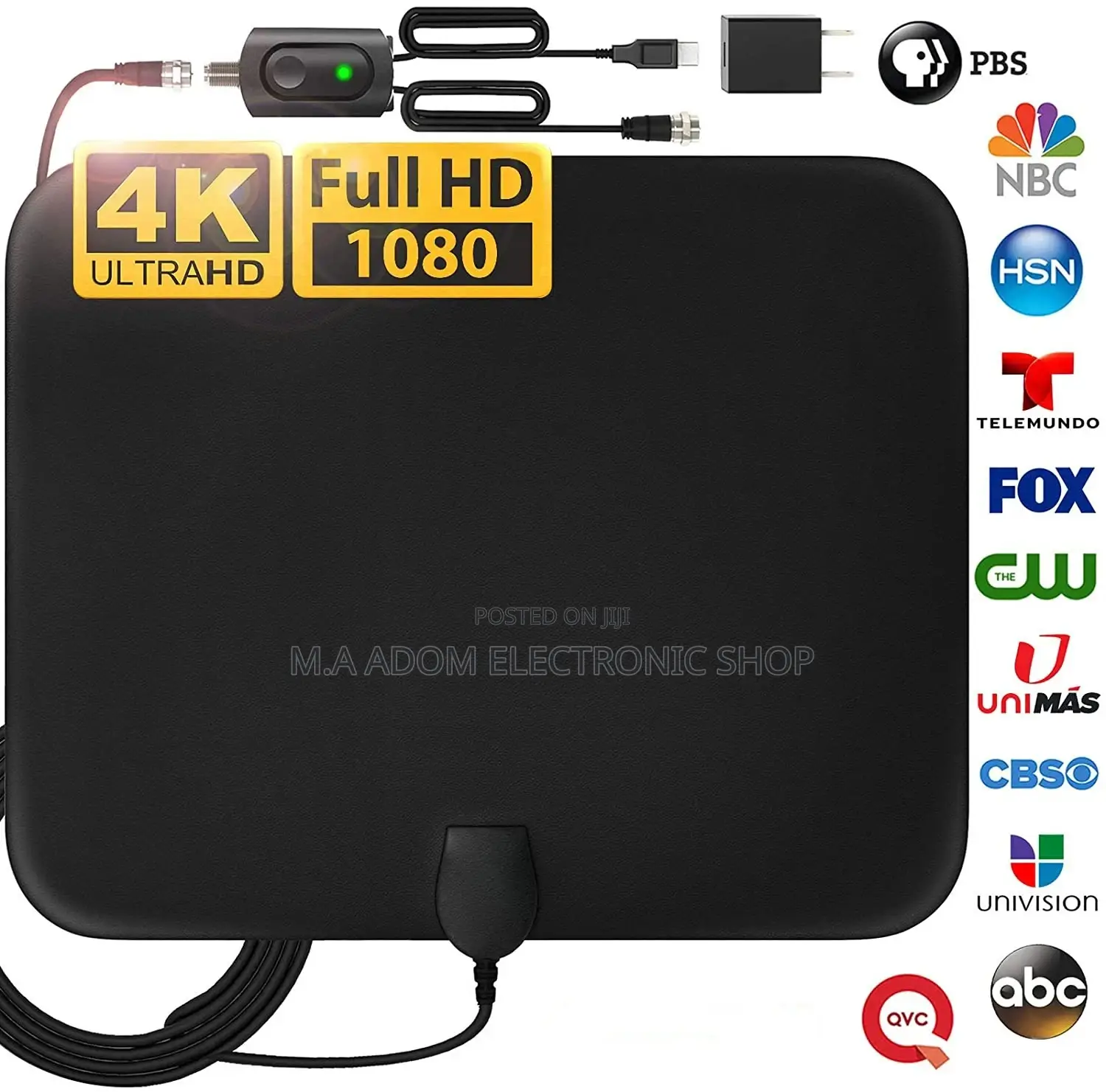 Indoor Antenna With Booster for Stable Channels