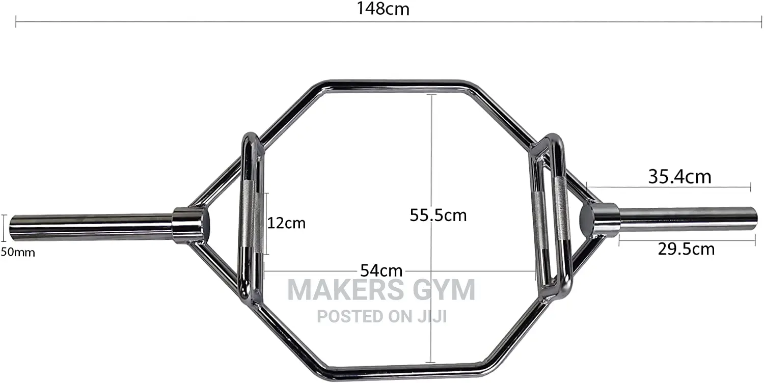 Olympic Hex Trap Deadlift Shrug Barbell Bar