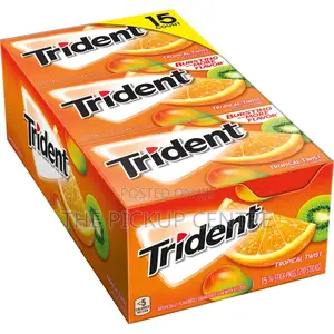 Trident Tropical Twist, Sugar Free Gum, 15-count