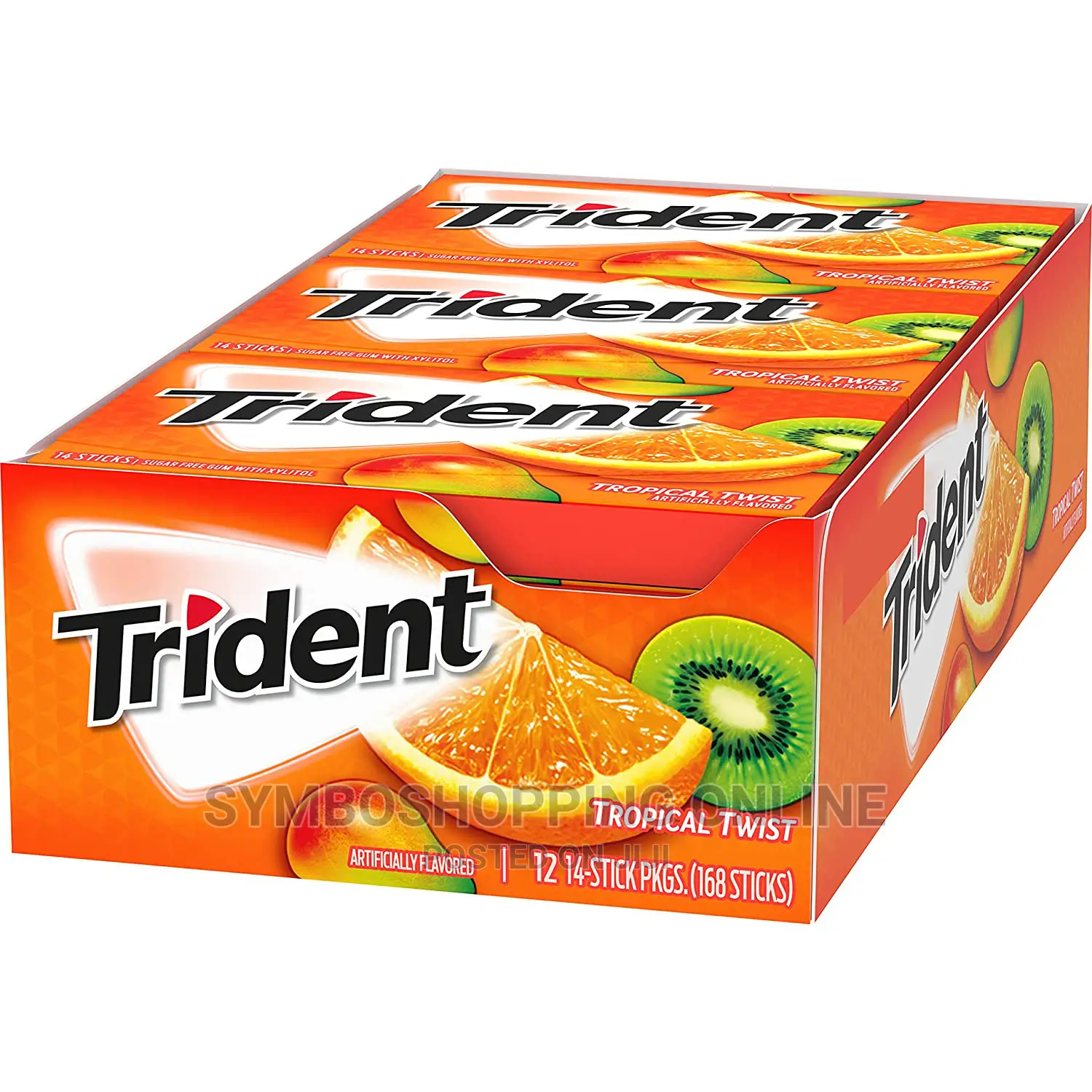 Trident Tropical Twist, Sugar Free Gum, 15-count