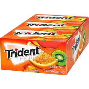 Trident Tropical Twist, Sugar Free Gum, 15-count